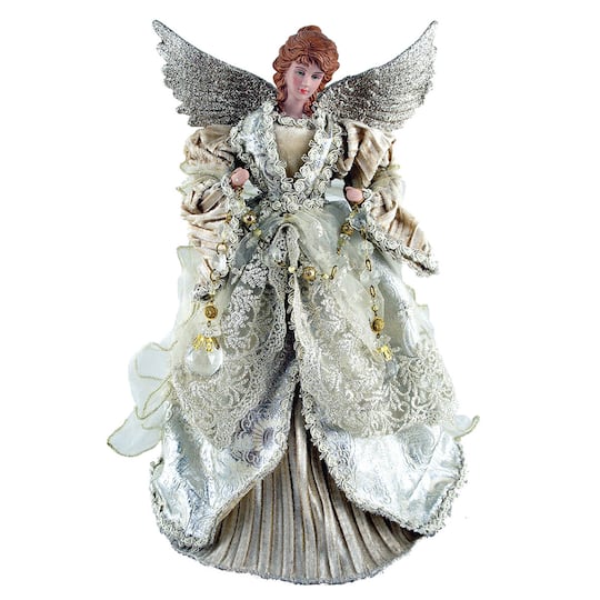 Santa's Workshop 16" Gilded Angel Tree Topper By Santasworkshop | 9" x 6" x 16" | Michaels®